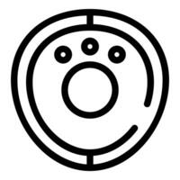 Smart home device showing working status with minimalist design vector