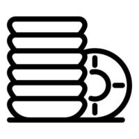 Database storing information and digital backup representing data security and server storage vector
