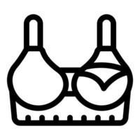 Comfortable push up bra with underwire supporting bust enhancing cleavage vector