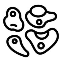 Climbing holds showing different shapes for secure grip and various challenges vector