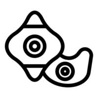 Two spinning tops toys with concentric circles rotating and playing games vector