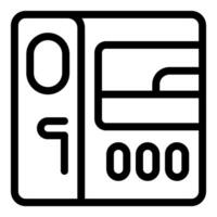Gas meter measuring gas consumption with indicator showing zero value vector