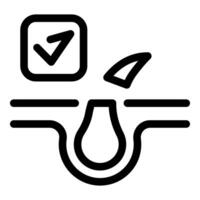 Septic tank cleaning service with approval check mark icon vector