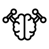 Brain connections symbolizing neural network and cognitive function vector