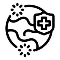 Global healthcare protection system is defending earth from virus vector