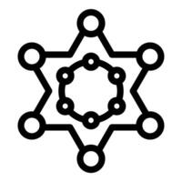Decentralized police enforcement, blockchain network securing communities vector