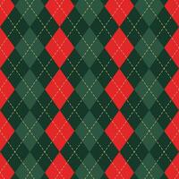 Scottish Argyle Plaid, Christmas Seamless Pattern. vector