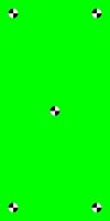 Chroma key green screen for vertical . Motion tracking markers for adding VFX in social media content. vector