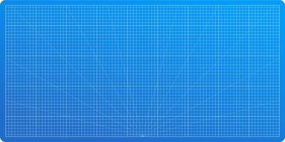 Blank grid blueprint . Ideal for tech, architecture, and business. Wireframe paper texture for notes and documents. Includes metric scale cutting mat. vector