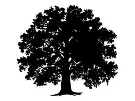 Black Trees and root with leaves look beautiful and refreshing. Tree and roots LOGO style. vector