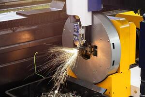 Laser machine for cutting sheet and pipe metal photo