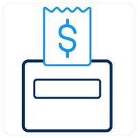 Bill Receipt and invoice icon concept vector