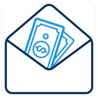 Email Funds and business icon concept vector