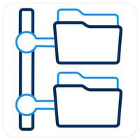 Folder Tree and Folder icon concept vector