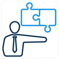 Strategy and plan icon concept vector