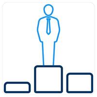 Employee Rank and rank icon concept vector