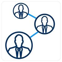 Team and teamwork icon concept vector