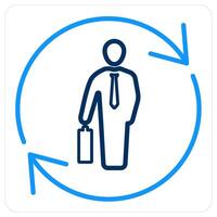 Ability and man icon concept vector