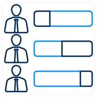 Ability and man icon concept vector