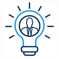 Idea and creativity icon oncept vector