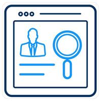 Candidate Search and search candidate icon concept vector