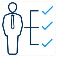 Skills and jo skills icon concept vector