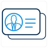 Human Database and database icon concept vector