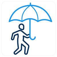Insurance liability and human safety icon concept vector