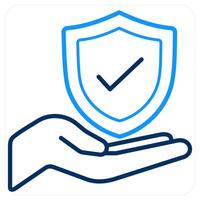 Insurance Protection and life icon concept vector