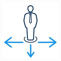 Direction and business way icon concept vector