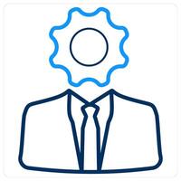 Creative and business management icon concept vector