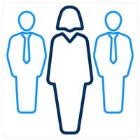 Manager and group icon concept vector