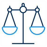 Balance And Gdpr Icon Concept vector