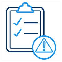 Warning List And Checklist Icon Concept vector