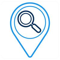 search and location icon concept vector
