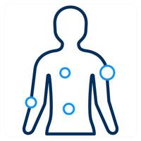 Symptom Checker and patient icon concept vector
