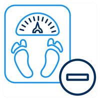 Weight Loss and scale icon concept vector