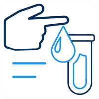 Blood Test and report icon concept vector
