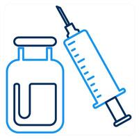 Vaccination and injection icon concept vector