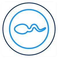 Sperm And Egg and sperm icon concept vector