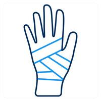 Hand Fractutre and injury icon concept vector