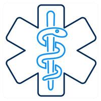 Caduceus and health care icon concept vector