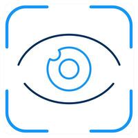 Eye Scan andscan icon concept vector