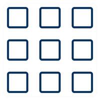 Square Grid and grid icon concept vector