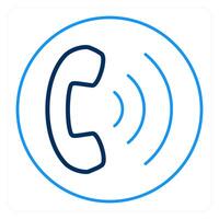 Calling and calling icon concept vector