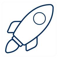 Rocket and boost up icon concept vector