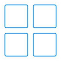 Grid and web icon concept vector
