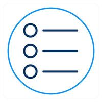 Bullet list and list icon concept vector
