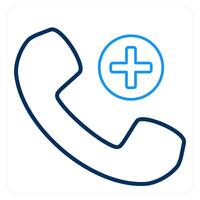 Add Call and phone icon concept vector