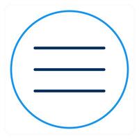 Mobile Menu and list icon concept vector
